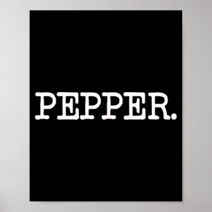 Salt and PEPPER Shaker Funny Matching Halloween Poster