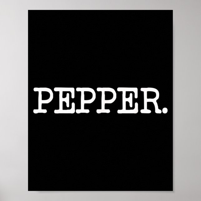 Salt and PEPPER Shaker Funny Matching Halloween Poster (Front)