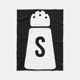 Salt And Pepper Shakers Funny Couple Matching Hall Fleece Blanket