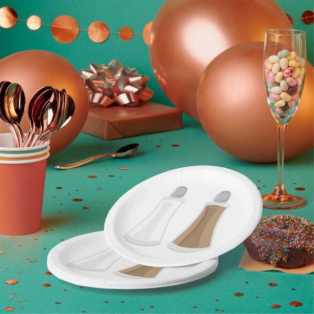Salt And Pepper Shakers Paper Plate (Creator Uploaded)