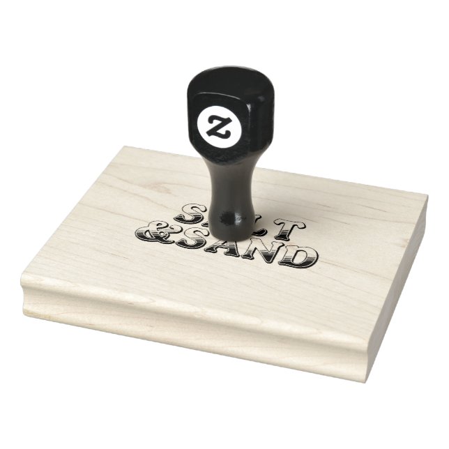 Salt and Sand Rubber Stamp (Stamp)