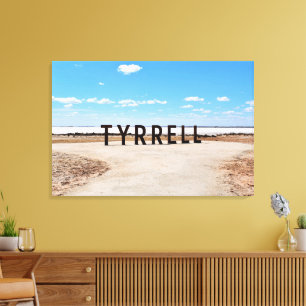 Salt and Sky at Lake Tyrrell Australia Canvas Print