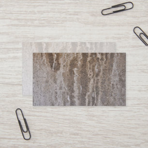 Salt Covered Concrete Wall Print Business Card