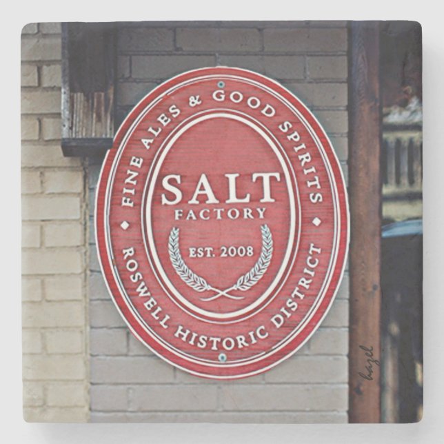 Salt Factory Pub, Historic Roswell, Ga. Coaster (Front)