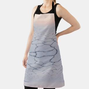 Salt Flats at Dawn: Ethereal Minimalist Landscape Apron