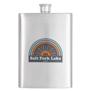 Salt Fork Lake Ohio Rainbow Hip Flask