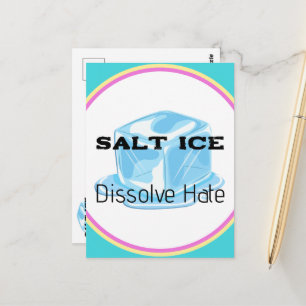 Salt Ice Sticker Postcard