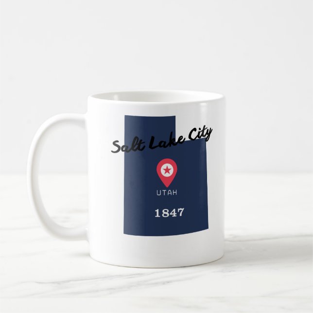 Salt Lake City coffee mug  (Left)