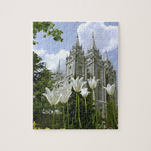 Salt Lake City LDS Temple Jigsaw Puzzle (Vertical)