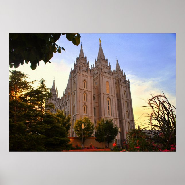 Salt Lake City, LDS Temple Poster (Front)