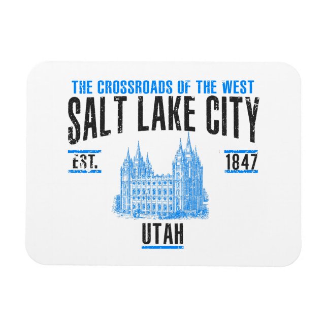 Salt Lake City Magnet (Horizontal)