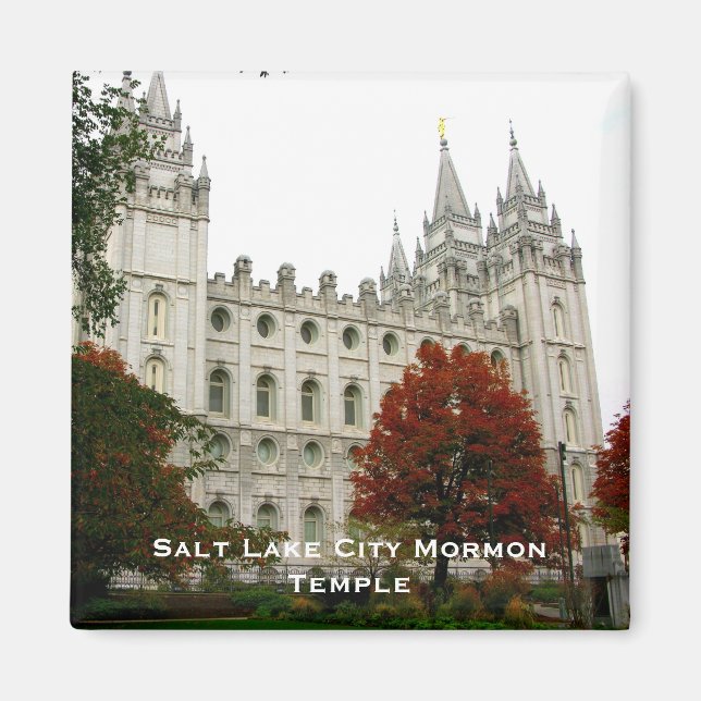 Salt Lake City Mormon Temple Magnet (Front)