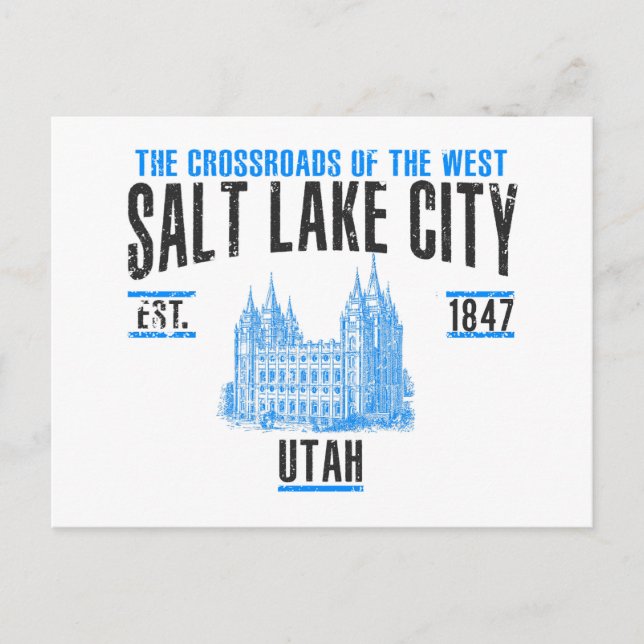 Salt Lake City Postcard (Front)