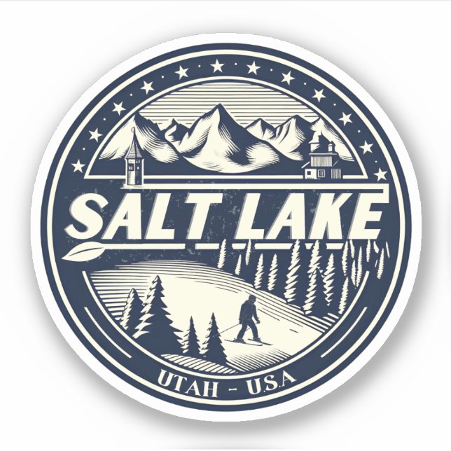 Salt Lake City Ski Resorts Utah skking gifts (Front)