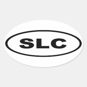 Salt Lake City SLC Oval Sticker