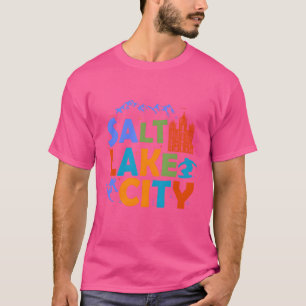 Salt Lake City Souvenir Ski Utah Salt Lake City fr T-Shirt