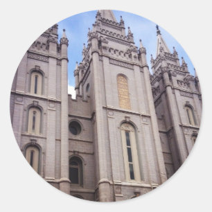 Salt Lake City Temple Classic Round Sticker