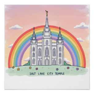 Salt Lake City Temple Poster