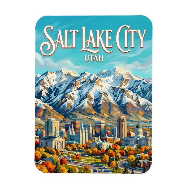 Salt Lake City USA Magnet (Vertical)
