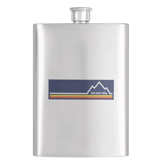 Salt Lake City, Utah Hip Flask (Front)