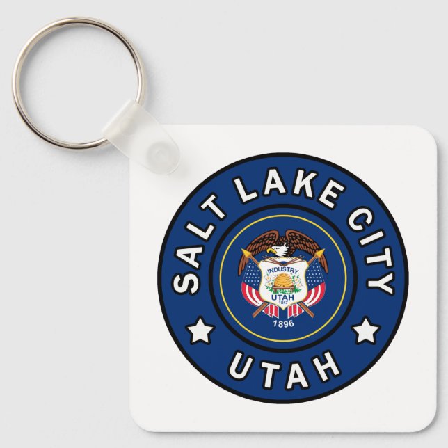 Salt Lake City Utah Key Ring (Front)