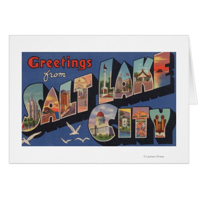 Salt Lake City, Utah - Large Letter Scenes 2 (Front Horizontal)