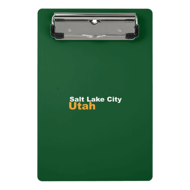 Salt Lake City, Utah Mini Clipboard (Front)