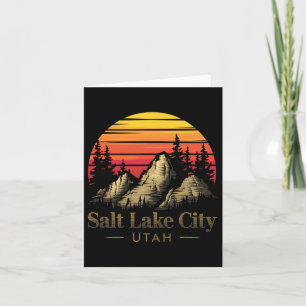 Salt Lake City Utah Mountain Hiking Souvenir Gift Card