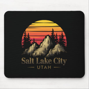Salt Lake City Utah Mountain Hiking Souvenir Gift Mouse Mat