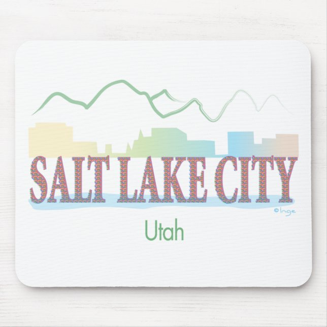 Salt Lake City,Utah Mouse Mat (Front)