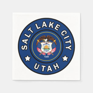 Salt Lake City Utah Napkin
