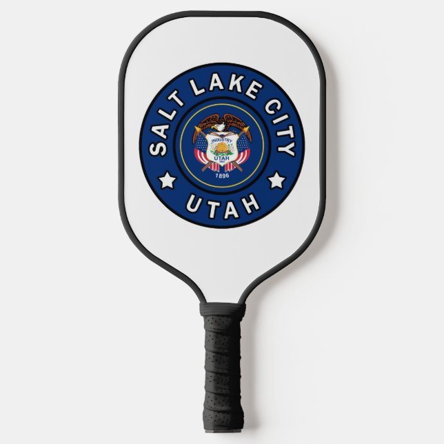 Salt Lake City Utah Pickleball Paddle (Front)