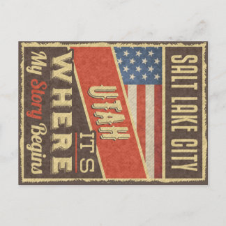 Salt Lake City Utah Postcard