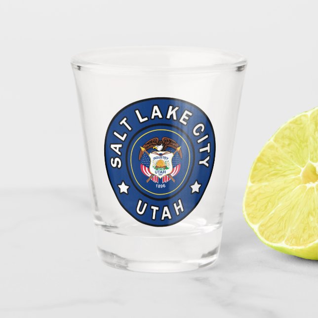 Salt Lake City Utah Shot Glass (Front)