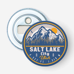 Salt Lake City Utah Ski Souvenir Retro Vintage 80s Bottle Opener