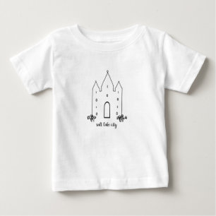 salt lake city utah temple simple modern baby T-Shirt