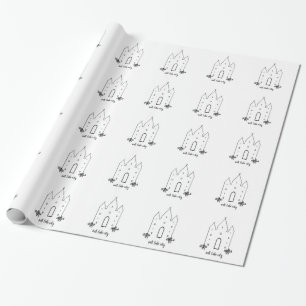 salt lake city utah temple simple modern wrapping paper