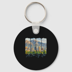 Salt Lake City Utah Traveling Trip Meet Me In Salt Key Ring