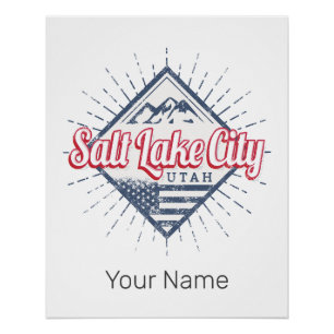 Salt Lake City Utah United States Mountains USA Poster