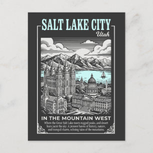 Salt Lake City Utah USA Postcard