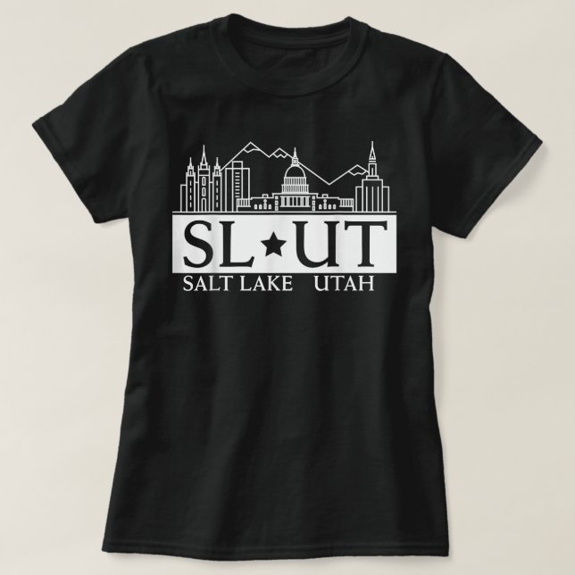 Salt Lake City Utah UT Hometown Home State Pride  T-Shirt (Design Front)