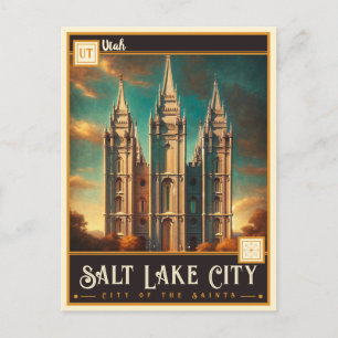 Salt Lake City, Utah Vintage Postcard
