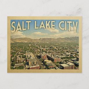 Salt Lake City Utah Vintage Travel Postcard