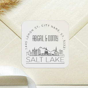 Salt Lake City Wedding Envelope Seal