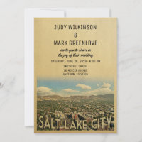 Salt Lake City Wedding Invitation Utah