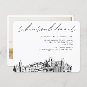 Salt Lake City Wedding Rehearsal Enclosure Card