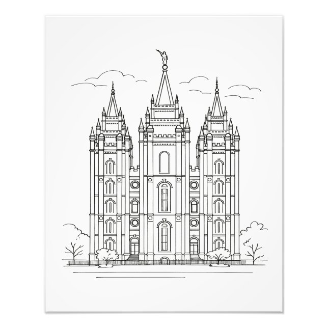 Salt Lake Temple™ Photo Print (Front)