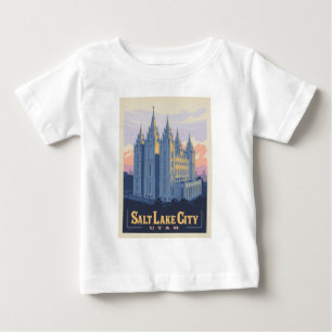 Salt Lake Temple Salt Lake City, Utah Baby T-Shirt