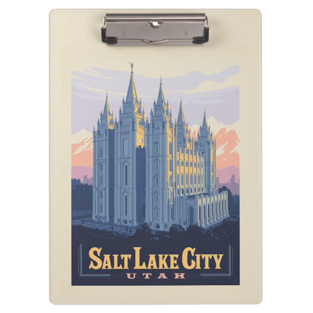 Salt Lake Temple | Salt Lake City, Utah Clipboard (Front)