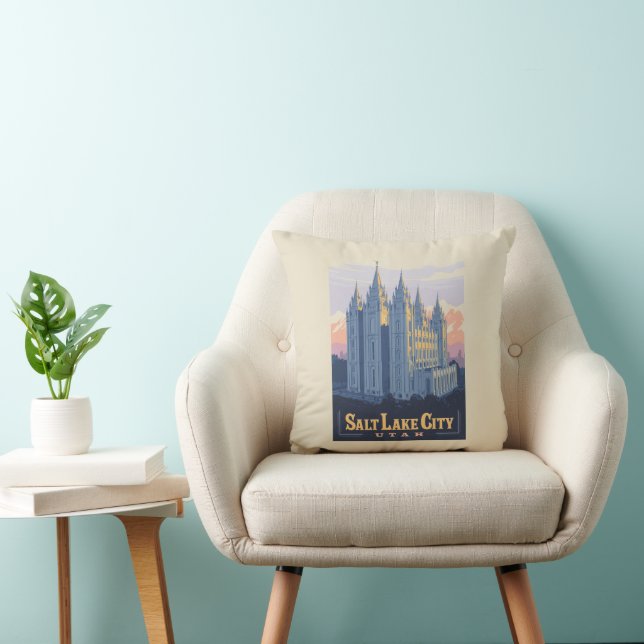 Salt Lake Temple | Salt Lake City, Utah Cushion (Chair)